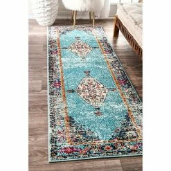 NuLOOM Vintage Medallion Veronica Rug Blue -nuLOOM Sales Store unnamed file 1584