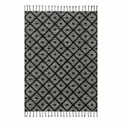 NuLOOM Trellis Tassel Jinny Wool Blend Rug Dark Gray -nuLOOM Sales Store unnamed file 1601