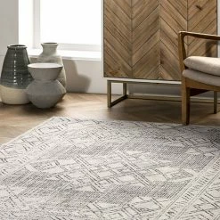 NuLOOM Mia Machine Washable Geometric Medallion Rug -nuLOOM Sales Store unnamed file 1627