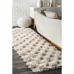 NuLOOM Francene Diamond Trellis Shaggy Rug Pink -nuLOOM Sales Store unnamed file 1648