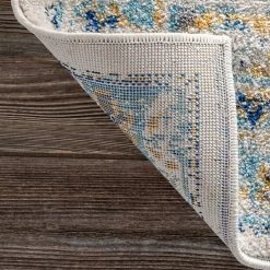 NuLOOM Sunny Wildflower Framed Medallion Rug Blue 22 NuLOOM Sunny Wildflower Framed Medallion Rug Blue -nuLOOM Sales Store unnamed file 1659