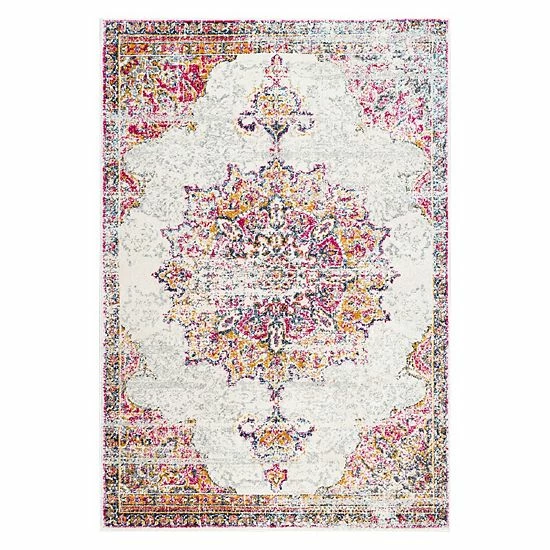 NuLOOM Sunny Wildflower Framed Medallion Rug Blue 12 NuLOOM Sunny Wildflower Framed Medallion Rug Blue - Image 10