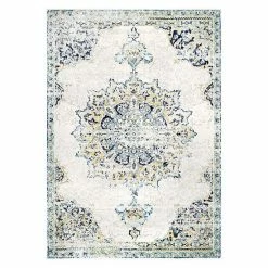 NuLOOM Sunny Wildflower Framed Medallion Rug Blue 28 NuLOOM Sunny Wildflower Framed Medallion Rug Blue -nuLOOM Sales Store unnamed file 1665