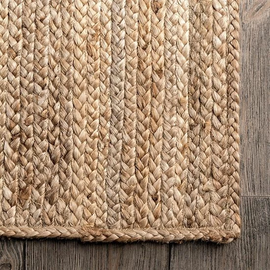 NuLOOM Rigo Solid Jute Rug Off White 5 NuLOOM Rigo Solid Jute Rug Off White - Image 3
