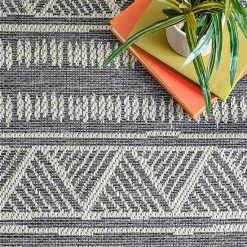 NuLOOM Maia Striped Tribal Indoor/Outdoor Area Rug -nuLOOM Sales Store unnamed file 1680