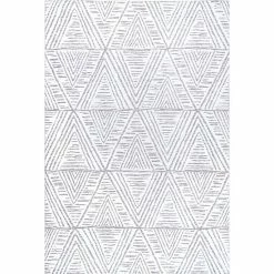NuLOOM Nelle Tribal Machine Washable Indoor Outdoor Area Rug Gray -nuLOOM Sales Store unnamed file 1696