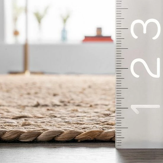 NuLOOM Rigo Solid Jute Rug Off White 7 NuLOOM Rigo Solid Jute Rug Off White - Image 5