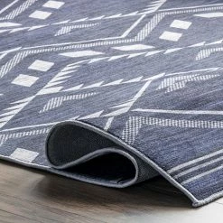 NuLOOM Joni Tribal Machine Washable Indoor Outdoor Area Rug Blue -nuLOOM Sales Store unnamed file 1700