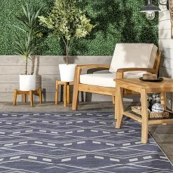 NuLOOM Joni Tribal Machine Washable Indoor Outdoor Area Rug Blue -nuLOOM Sales Store unnamed file 1702