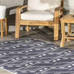 NuLOOM Joni Tribal Machine Washable Indoor Outdoor Area Rug Blue -nuLOOM Sales Store unnamed file 1703