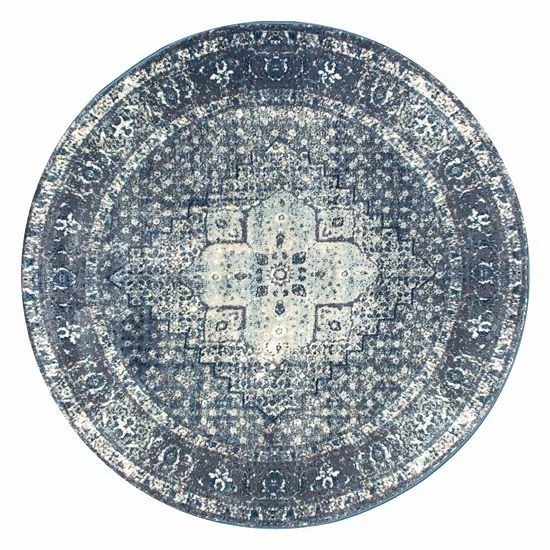 NuLOOM Traces Vintage Kellum Framed Floral Rug 6 NuLOOM Traces Vintage Kellum Framed Floral Rug - Image 4