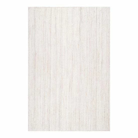 NuLOOM Rigo Solid Jute Rug Off White 12 NuLOOM Rigo Solid Jute Rug Off White - Image 10