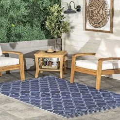 Alternative view of NuLOOM Maribel Geometric Machine Washable Indoor Outdoor Area Rug Blue