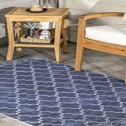 NuLOOM Maribel Geometric Machine Washable Indoor Outdoor Area Rug Blue -nuLOOM Sales Store unnamed file 1791
