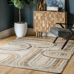 Alternative view of NuLOOM Livia Fading Rainbows Area Rug Blue