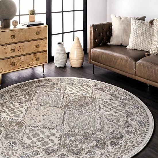 NuLOOM Vintage Tile Becca Rug Gray 8 NuLOOM Vintage Tile Becca Rug Gray - Image 6