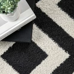 NuLOOM Zadie Geometric Area Rug Black -nuLOOM Sales Store unnamed file 1809