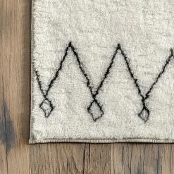 NuLOOM Bev Moroccan Machine Washable Shag Area Rug Black -nuLOOM Sales Store unnamed file 1828