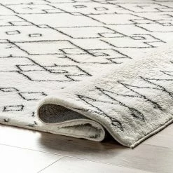 NuLOOM Bev Moroccan Machine Washable Shag Area Rug Black -nuLOOM Sales Store unnamed file 1829