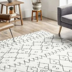 NuLOOM Bev Moroccan Machine Washable Shag Area Rug Black -nuLOOM Sales Store unnamed file 1832