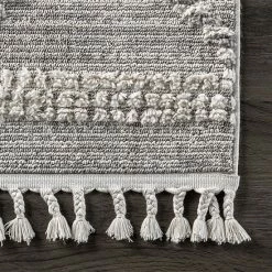 NuLOOM Skylar Textured Trellis Tasseled Area Rug -nuLOOM Sales Store unnamed file 1851