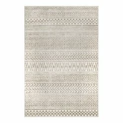 NuLOOM Kamryn Raised Tribal Bands Indoor/Outdoor Area Rug Beige Khaki 10 NuLOOM Kamryn Raised Tribal Bands Indoor/Outdoor Area Rug Beige Khaki -nuLOOM Sales Store unnamed file 1856