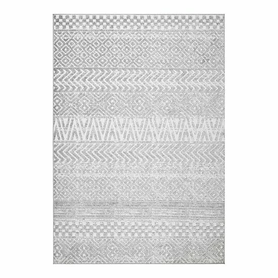 NuLOOM Kamryn Raised Tribal Bands Indoor/Outdoor Area Rug Beige Khaki 7 NuLOOM Kamryn Raised Tribal Bands Indoor/Outdoor Area Rug Beige Khaki - Image 5