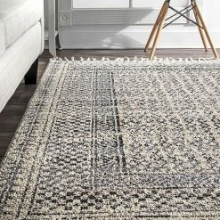 NuLOOM Claudia Diamond Tassel Area Rug Gray Multi -nuLOOM Sales Store unnamed file 1861