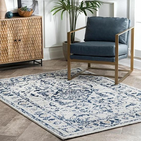 NuLOOM Haisley Vintage Medallion Area Rug Beige 4 NuLOOM Haisley Vintage Medallion Area Rug Beige - Image 2