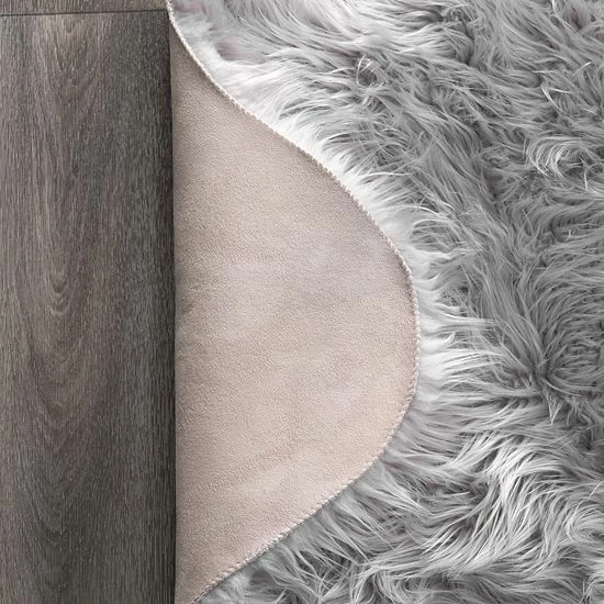 NuLOOM Terrell Faux Sheepskin Solid Shag Rug - 2' X 6' Ivory 6 NuLOOM Terrell Faux Sheepskin Solid Shag Rug - 2' X 6' Ivory - Image 4