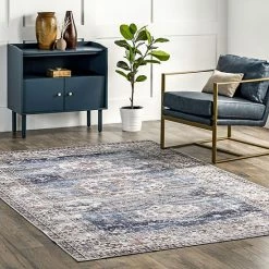 Alternative view of NuLOOM Drina Machine Washable Distressed Area Rug
