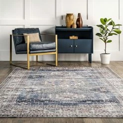 NuLOOM Drina Machine Washable Distressed Area Rug -nuLOOM Sales Store unnamed file 1909