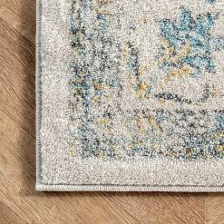 NuLOOM Traditional Medallion Verona Rug Blue -nuLOOM Sales Store unnamed file 191