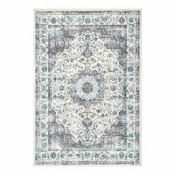 NuLOOM Traditional Medallion Verona Rug Blue -nuLOOM Sales Store unnamed file 195