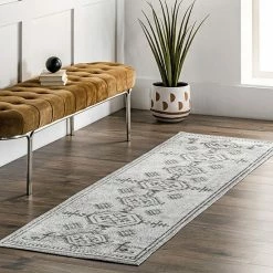 NuLOOM Kyleigh Machine Washable Southwestern Area Rug Gray -nuLOOM Sales Store unnamed file 1951