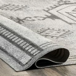 NuLOOM Kyleigh Machine Washable Southwestern Area Rug Gray -nuLOOM Sales Store unnamed file 1955