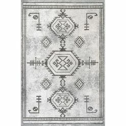 NuLOOM Kyleigh Machine Washable Southwestern Area Rug Gray -nuLOOM Sales Store unnamed file 1959