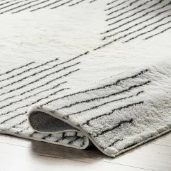 NuLOOM Diamond Pinstriped Washable Shag Area Rug -nuLOOM Sales Store unnamed file 2001