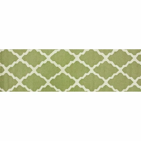 NuLOOM Marbella Marrakech Trellis Wool Rug Light Gray 4 NuLOOM Marbella Marrakech Trellis Wool Rug Light Gray - Image 2