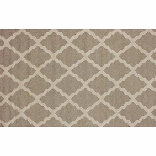 NuLOOM Marbella Marrakech Trellis Wool Rug Light Gray 7 NuLOOM Marbella Marrakech Trellis Wool Rug Light Gray - Image 5