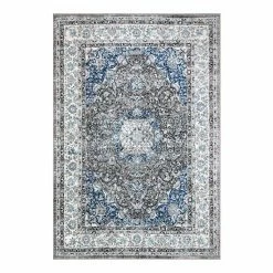 NuLOOM Traditional Medallion Verona Rug Blue -nuLOOM Sales Store unnamed file 202