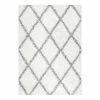 NuLOOM Easy Shag Shanna Lattice Rug Gray -nuLOOM Sales Store unnamed file 203