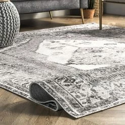 NuLOOM Gladys Machine Washable Vintage Medallion Area Rug -nuLOOM Sales Store unnamed file 2048