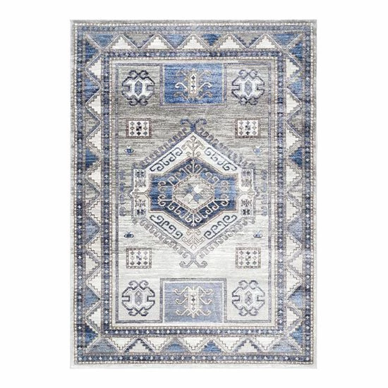 NuLOOM Vintage Paula Tribal Rug Blue 8 NuLOOM Vintage Paula Tribal Rug Blue - Image 6