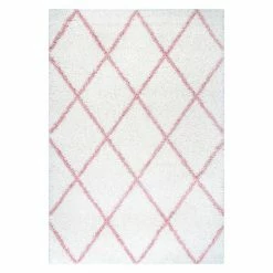 NuLOOM Easy Shag Shanna Lattice Rug Gray -nuLOOM Sales Store unnamed file 213