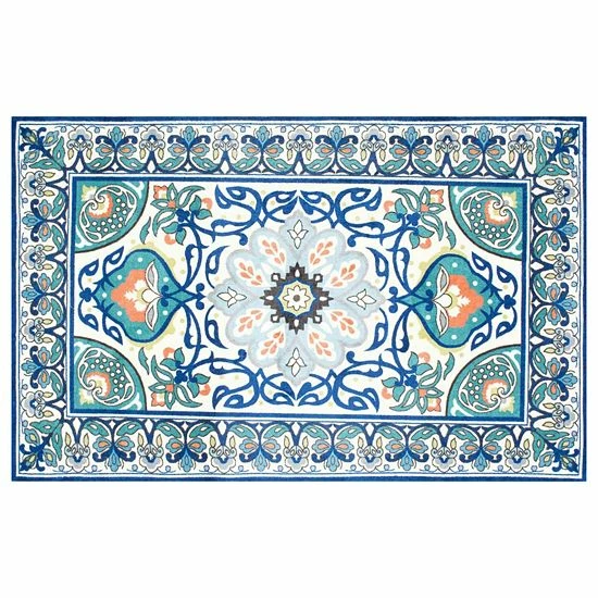 NuLOOM Belize Leda Framed Floral Rug 3 NuLOOM Belize Leda Framed Floral Rug