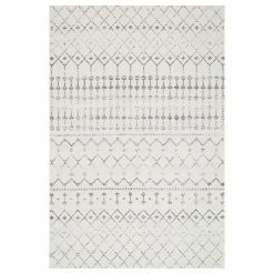 NuLOOM Bodrum Blythe Geometric Rug White Black