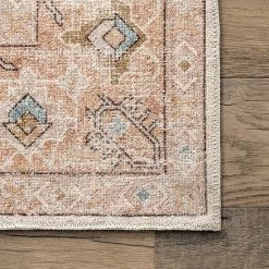 NuLOOM Dawson Machine Washable Distressed Medallion Area Rug -nuLOOM Sales Store unnamed file 2167