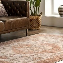 NuLOOM Dawson Machine Washable Distressed Medallion Area Rug -nuLOOM Sales Store unnamed file 2169