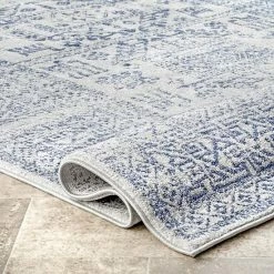 NuLOOM Vintage Lorena Tribal Rug Light Blue -nuLOOM Sales Store unnamed file 2177